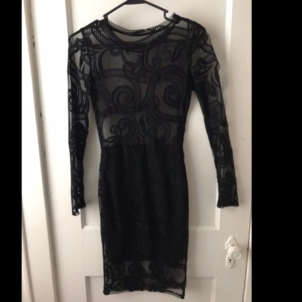 Sheer Little Black Dress